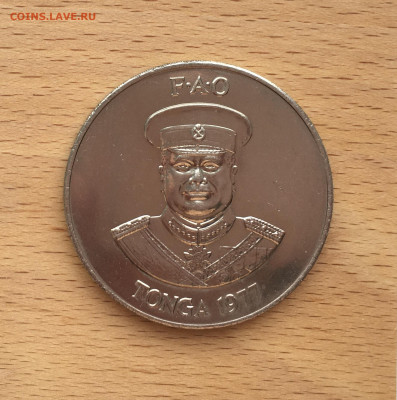 Крона Шайба Тонга 2 паанга 1977 фауна животные флора рыба - IMG_6206.JPG