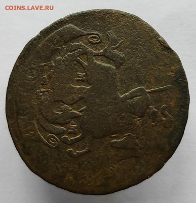 2 копейки 1763г мм перечекан. - 2к1763.2