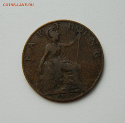 Великобритания 1 фартинг 1909 г. до 01.06.21 - DSCN9312.JPG