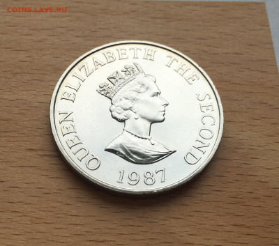 Крона Шайба Джерси 2 фунта 1987 Птица фауна голубь - IMG_5898.JPG