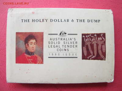 Австралия набор "The holey dollar & the dump" - 1 $ и 25 c - IMG_3146.JPG
