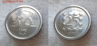 Иностранные монеты по ФиКсированной цене - ЛИВАН 25 ливров 2002 20181224_1454