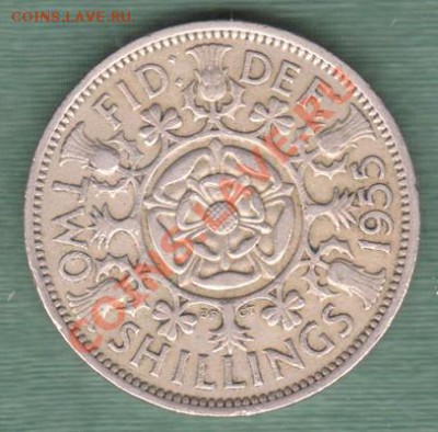 Великобритания, 2 Шиллинга 1955 (20.10) - 8