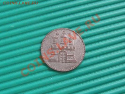 Германия Гамбург.1 Dreiling 1855 г. - Изображение 032
