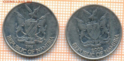 Намибия 10 центов 1998,2009, фикс - Намибия 10 центов 2 монеты 3028а