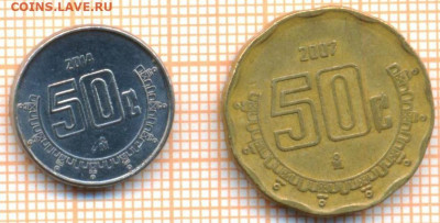 Мексика 50 сентаво 2007,2014, фикс - Мексика 50 сентаво 2007,2014 3029