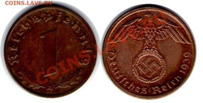 >L< 3 рейх 1 пфен 1939 A до 24.10.11 21:00 - 1_39A