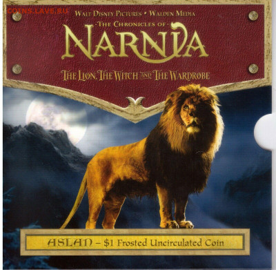 Крона Шайба Новая Зеландия 1$ доллар 2006 Хроники Нарнии Лев - s-l1600 (3)
