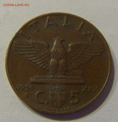 5 чентезимо 1936 новый тип Италия №1 05.06.2021 22:00 МСК - CIMG1547.JPG