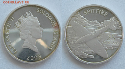 СЕРЕБРО 3 инвест. монеты 25 долларов, 2000 франков до 09.06 - 25д-2003-2