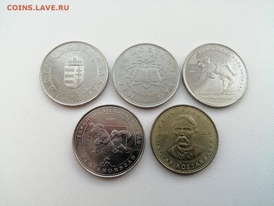 лот юбилейки Венгрии 20ф и 50ф 5 монет до 10.06.2021г - 2