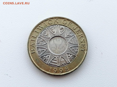 Джерси 2 фунта, 1998 до 10.06.2021г в 22.00 - 1