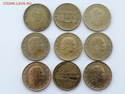 лот юбилейки Италии 200 лир 7 монет до 10.06.2021г - 2