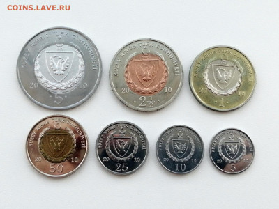 Северный Кипр набор из 7 монет 2010 до 10.06.2021г в 22.00 - 3