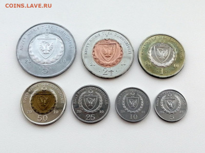 Северный Кипр набор из 7 монет 2010 до 10.06.2021г в 22.00 - 4