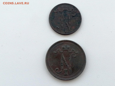 Финляндия 5 пенни 1917 и 10 пенни 1916 до 10.06.2021г - 2