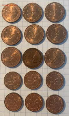 ФРГ 1,2 пфеннига 1976-1977 UNC - 163E0A53-CAC2-486A-BF36-8E9570D5C2F1