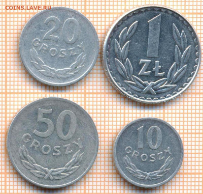 Польша 4 монеты, фикс - Польша 4 мон 3089