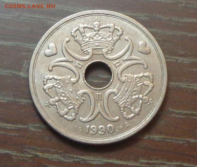 ДАНИЯ - 5 крон 1990 с отверстием до 13.06, 22.00 - Дания 5 кр 1990_2.JPG