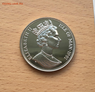 Крона Шайба Остров Мэн 1 крона 1991 принц Чарльз - IMG_6286.JPG