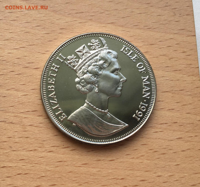 Крона Шайба Остров Мэн 1 крона 1991 принцесса Диана - IMG_6298.JPG