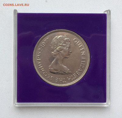 Крона Шайба Остров Святой Елены 25 пенсов 1977 Черепаха - IMG_6842.JPG