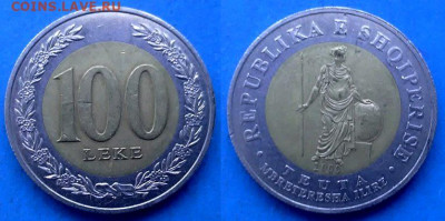 Албания - 100 леков 2000 года (БИМ) до 11.06 - Албания 100 леков, 2000