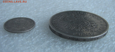 Пруссия. Император Вильгельм I. 5 МАРОК 1876 года. - 5 Мар1876 (8).JPG