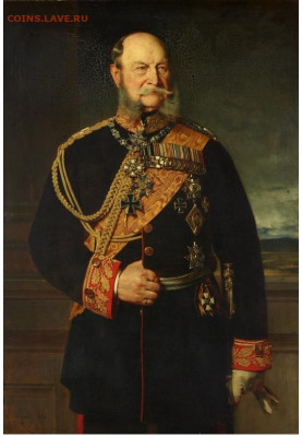 Пруссия. Император Вильгельм I. 5 МАРОК 1876 года. - 5 Мар1876