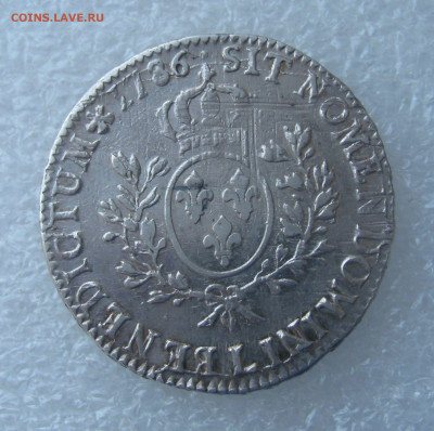 Королевство Франция. Людовик XVI. 1 ЭКЮ 1786 года. - 1 экю1786 (4).JPG