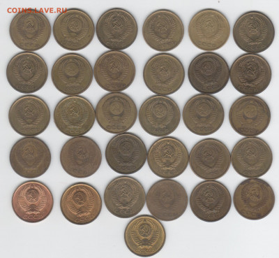 пятаки 1961-1991. 31 шт - Рисунок (40)