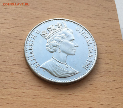 Шайба Гибралтар 1 крона 1991 Летние Игры Барселона Бег - IMG_6673.JPG
