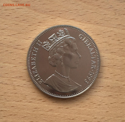 Крона Шайба Гибралтар 1 крона 1993 Зимние Олимпийские Игры - IMG_6525.JPG