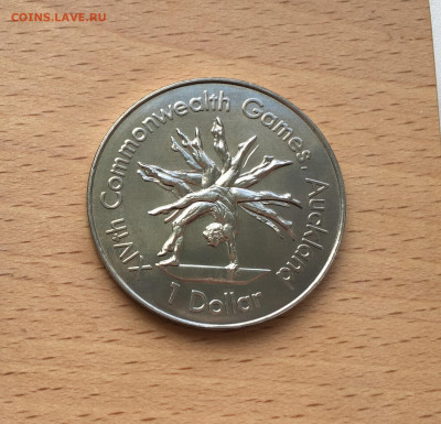 Крона Шайба Новая Зеландия 1$ доллар 1989 Гимнастика - IMG_6806.JPG