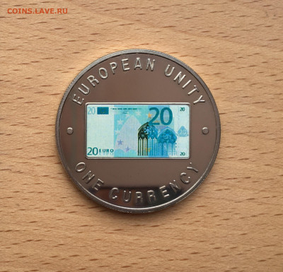 Крона Шайба Замбия 1000 квач 1999 Единая валюта Европы евро - IMG_6470.JPG