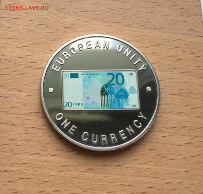 Крона Шайба Замбия 1000 квач 1999 Единая валюта Европы евро - IMG_6473.JPG