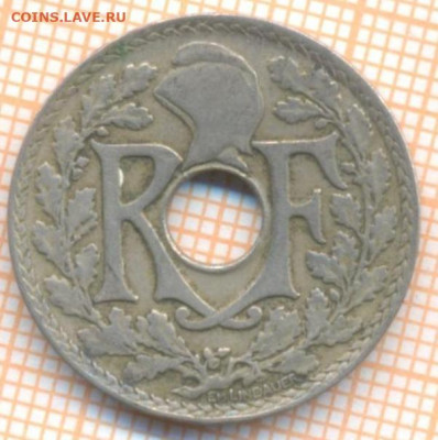 Франция 25 сантимов 1918 г., до 15.06.2021 г. 22.00 по Москв - Франция 25 сантимов 1918 2499а