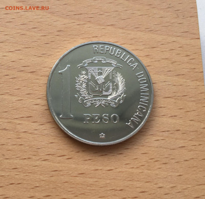 Доминикана 1 песо 1988 открытие Америки Корабль - IMG_6646.JPG