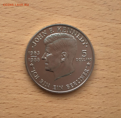 Крона Шайба Ниуэ 5$ долларов 1988 Джон Кеннеди - IMG_6579.JPG
