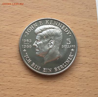 Крона Шайба Ниуэ 5$ долларов 1988 Джон Кеннеди - IMG_6581.JPG