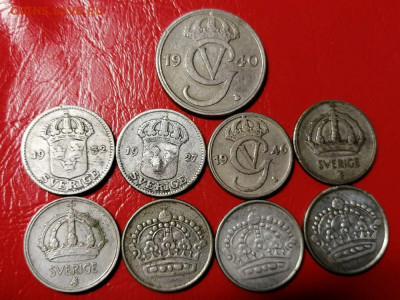 25 эре 1927-58гг Швеция 7шт.+2 шт.бонус до 22.00 15.06.2021г - 5ZpmkKy