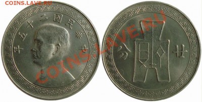 20 центов 1936 Китай - 20 Fen 1936.JPG