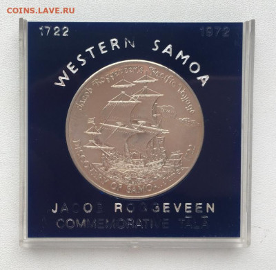 Крона Шайба Самоа 1 Тала 1972 250 лет открытию Самоа Корабль - krona_shajba_samoa_1_tala_1972_250_let_otkrytiju_samoa_korabl_parusnik_flot_pamjatnaja_korobka (2)