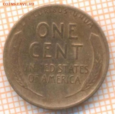 США 1 цент 1938 г., до 18.06.2021 г. 22.00 по Москве - США 1 цент 1938 2751а