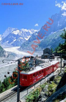 Туристические жетоны Франции - train-de-montenvers-avec-panorama-sur-la-mer-de-glace-et-les-grandes-jorasses-chamonix