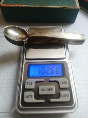 ложки чайные серебро с рубля - 22