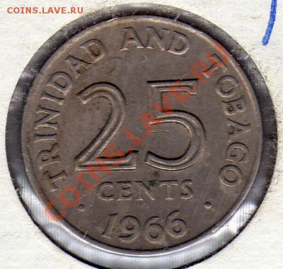 ТРИНИДАД И ТОБАГО 25 ЦЕНТОВ 1966 ДО 24.10.11 В 22.00МСК(506) - img759