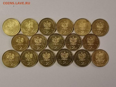 Польша 2 злотых 2013-14гг (к-кт 17шт), до 19.06 - Польша 13-14г 17шт-2
