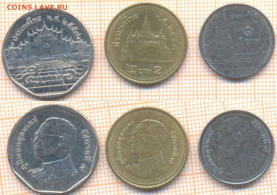 Таиланд 1,2,5 бат , до 19.06.2021 г. 22.00 по Москве - Таиланд 3 монеты 729