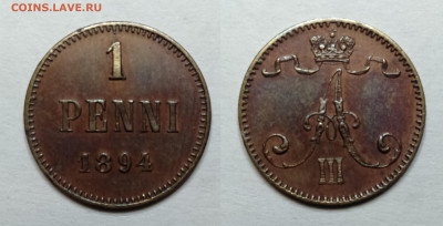 1 пенни 1894 UNC  до 18.06.2021 - 1894